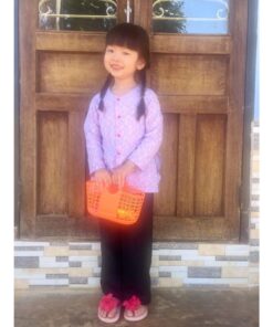 Alternative view of Rập giấy A0 mã R468 - bộ bà ba cổ tròn cho bé