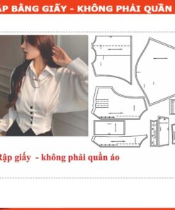 Rập giấy A0 áo sơ mi cánh dơi mã 77