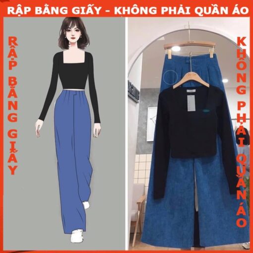 Rập giấy A0 quần ống suông mã 1164
