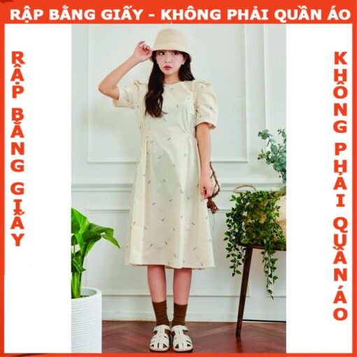 Rập giấy A0 may đầm nữ mã 61 - Hình ảnh 4