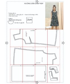 Alternative view of Rập giấy A0 mã 700 - đầm suông đuôi cá