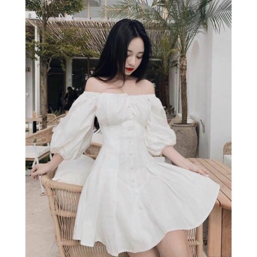 Rập giấy A0 đầm trẽ vai mã 1431 - đầm trễ vai - Hình ảnh 2