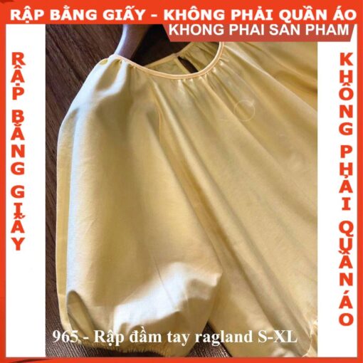 Rập giấy A0 đầm nữ mã 965 - Hình ảnh 3
