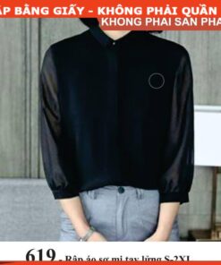 Rập giấy A0 mã 619 - áo sơ mi tay lỡ
