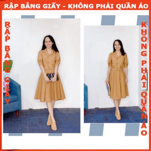 Rập giấy A0 mã 1398 - set váy công sở
