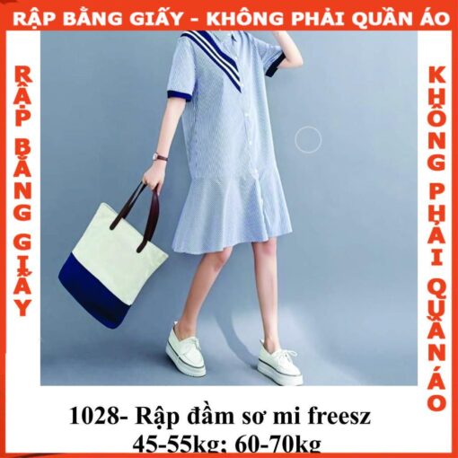 Rập mã 1028 - ầm sơ mi dáng rộng