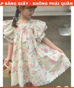 Rập giấy A0 mã R08 - đầm cánh tiên bé