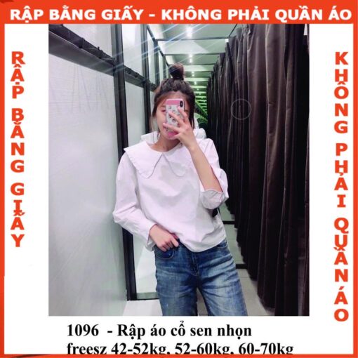Rập áo cổ sen nhọn mã 1096