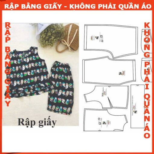 Rập giấy A0 mã 660 - rập bộ mặc nhà