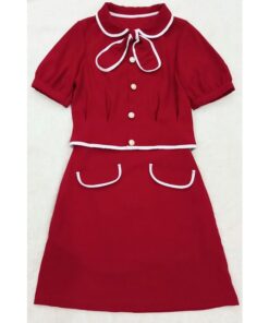 Alternative view of Rập giấy A0 set váy A áo cổ sen mã 1382