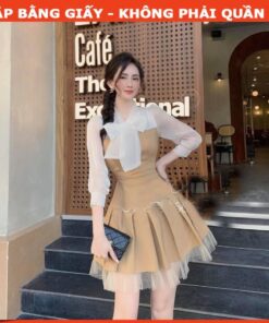 Rập giấy A0 mã 1255 - đầm xòe thắt nơ