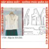 Rập giấy A0 áo croptop mã 1724