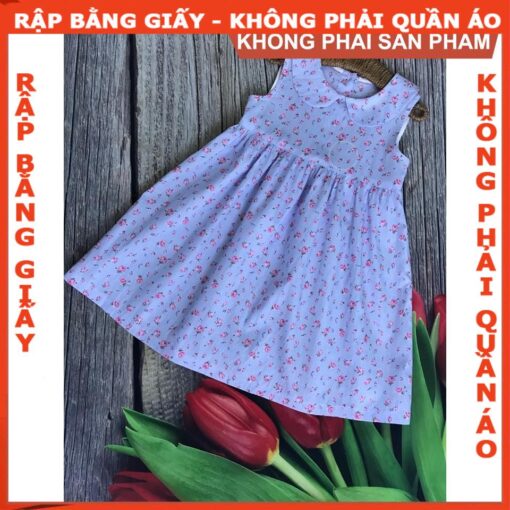 Rập giấy A0 đầm cổ sen sát nách mã R341 - Hình ảnh 3