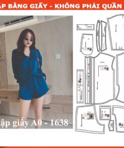 Rập giấy A0bộ sơ mi lưng thun mã 1638