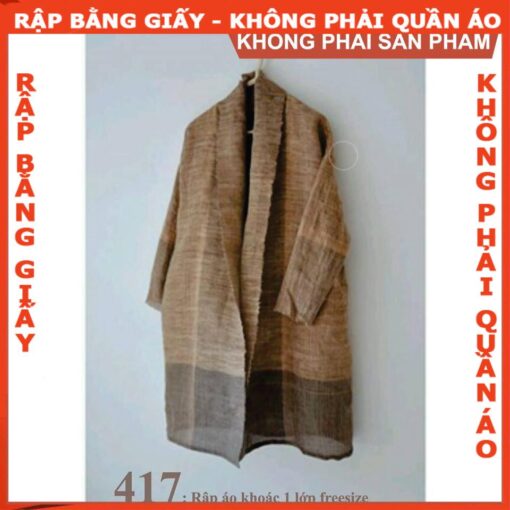 Rập giấy A0 áo khoác nữ mã 417
