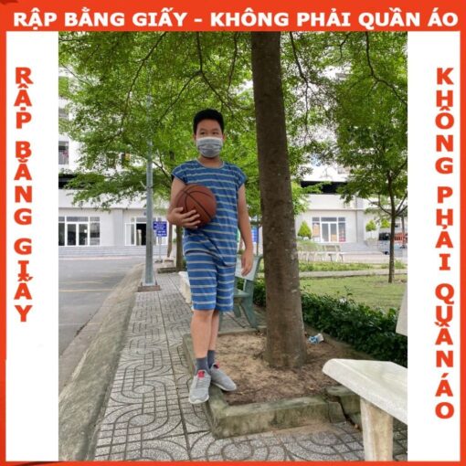 Rập giấy A0 bộ đùi bé trai mã B58