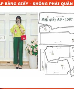 Rập giấy A0 mã 1587 - bộ suông