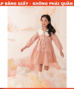 Rập giấy A0 đầm bé gái mã R443