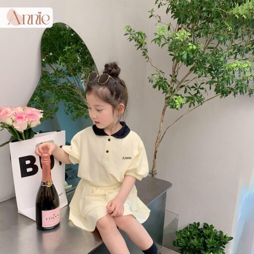 Rập giấy A0 mã R238 - set váy áo bé - Hình ảnh 2