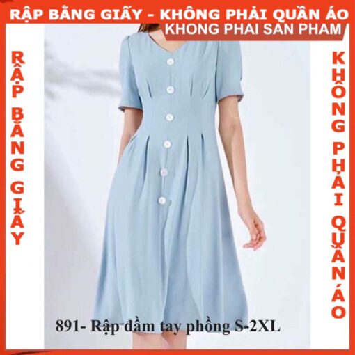 Rập giấy A0 may đầm nữ mã 891