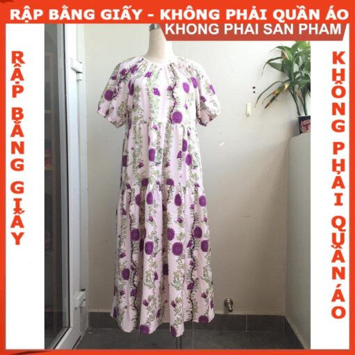 Rập giấy A0 đầm nữ mã 965 - Hình ảnh 4