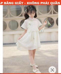 Rập giấy A0 mã R493 - đầm bé gái