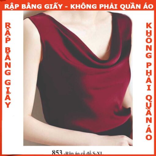 Rập giấy A0 mã 853 - áo cổ đổ
