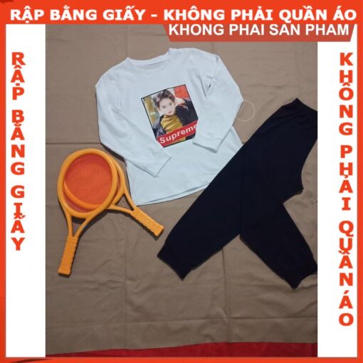 Rập giấy A0 bộ dài tay bé trai mã R139 - Hình ảnh 3