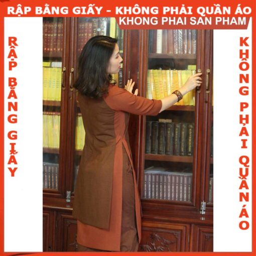Rập may bộ áo dài quần lưng thun AD20 - Hình ảnh 2