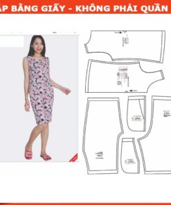 Rập giấy A0 mã 723 - bộ lửng vải thun 2 chiều