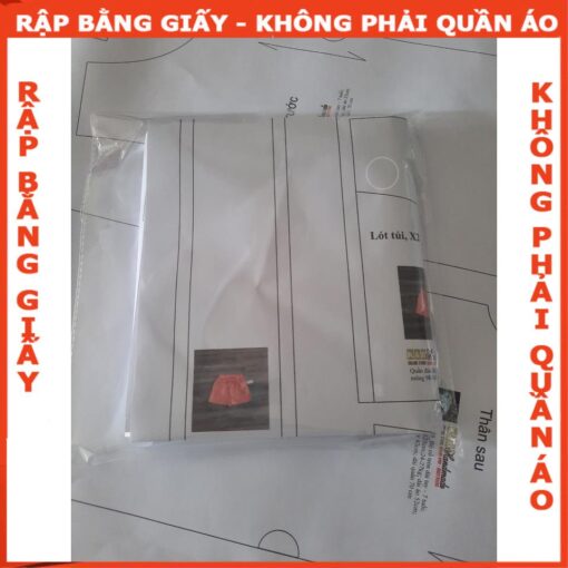 Rập giấy A0 mã 1155 - áo cổ sen mã - Hình ảnh 4