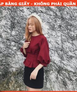 Rập giấy A0 mã 1016 - áo xếp ly eo