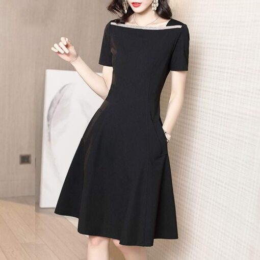 Rập giấy A0  mã 1413- đầm đen - Hình ảnh 4