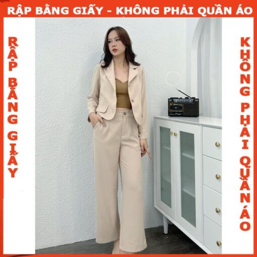 Rập  set bộ vest 1 lớp mã 1639 ( râp áo + rập quần)