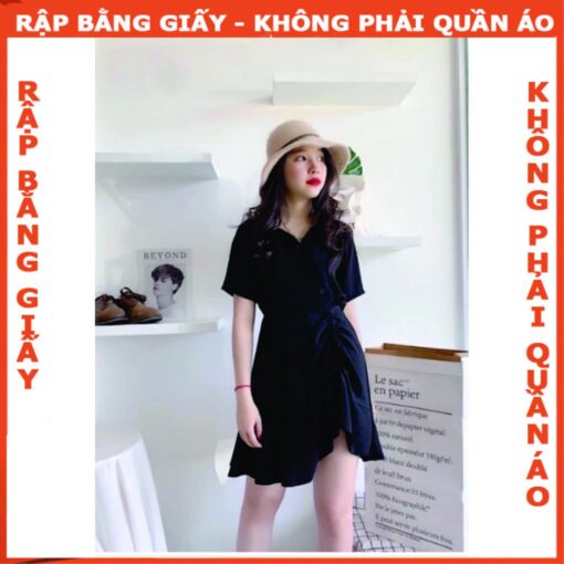 Rập đầm cổ trụ nút xéo rút dây mã 1040 - Hình ảnh 2