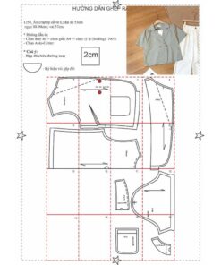 Alternative view of Rập giấy A0 áo cổ danton mã 1354