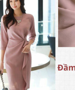 Alternative view of Rập giấy A0 đầm xéo nơ eo mã 109