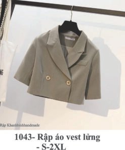 Rập giấy A0 1043 - rập áo khoác lửng