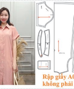 Rập giấy A0 1666 - Rập may đầm