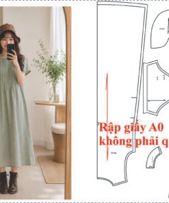 Rập giấy A0 may đầm nữ mã 43