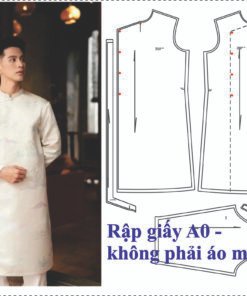 Rập giấy A0 mã AD44 - áo dài nam
