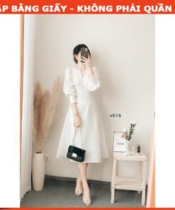 Rập giấy A0 mã 1282 - đầm tay phồng lửng