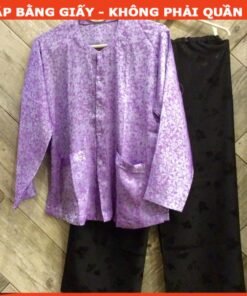 Rập giấy A0 bộ bà ba tay liền cho ng lớn tuổi 1132