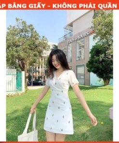 Rập giấy A0 đầm cổ tim mã 1277