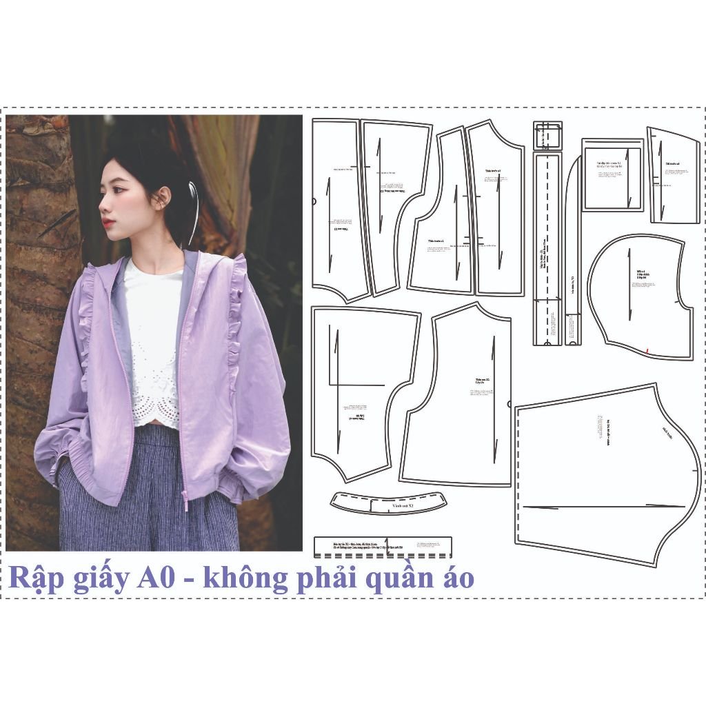 Rập giấy A0 mã 1798 - Rập may áo