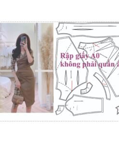 Rập giấy A0 mã 1558 - Rập may đầm