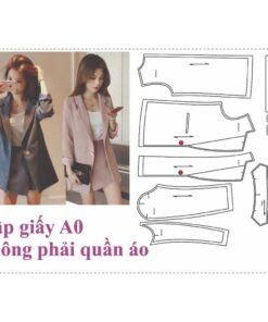 Rập giấy A0 mã 1418 - Rập áo vest suông