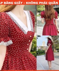 Rập  giấy A0 mã 972 - đầm tay phồng