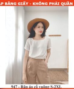 Rập giấy A0 mã 947 -áo bo gấu