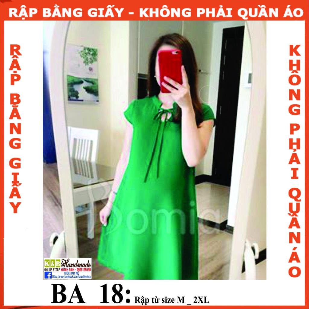 Rập giấy A0 mã BA18 -  rập đầm bầu